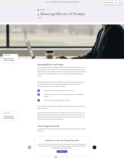 AI Literacy for the Modern Workplace tela 2